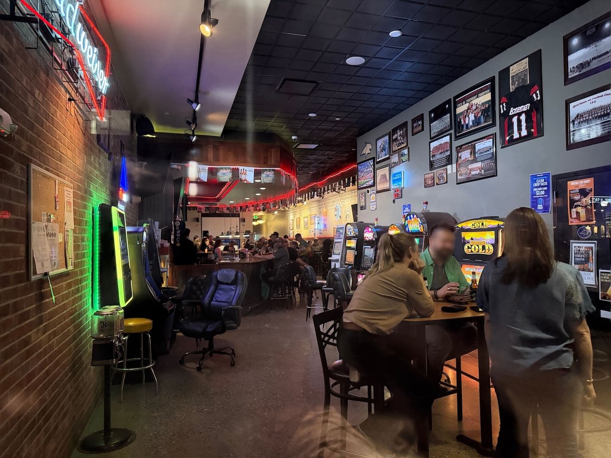 Interior of the American Legion in Bozeman, Montana.