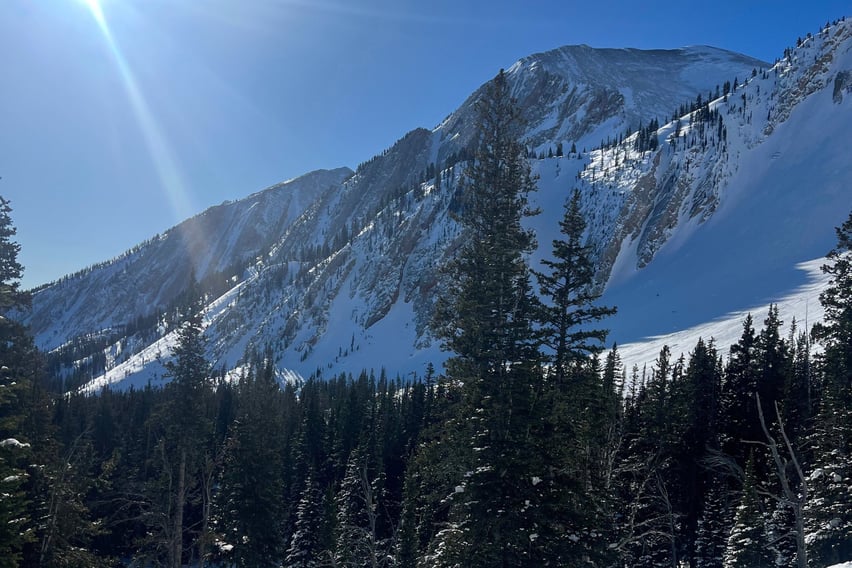 The Bridger Mountains in Bozeman.