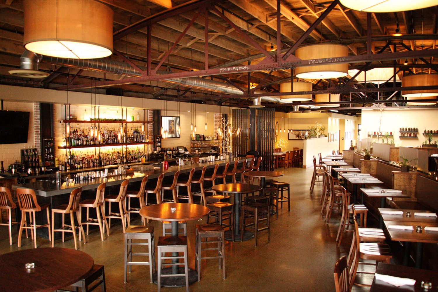 Bar & lounge inside Open Range Steakhouse.