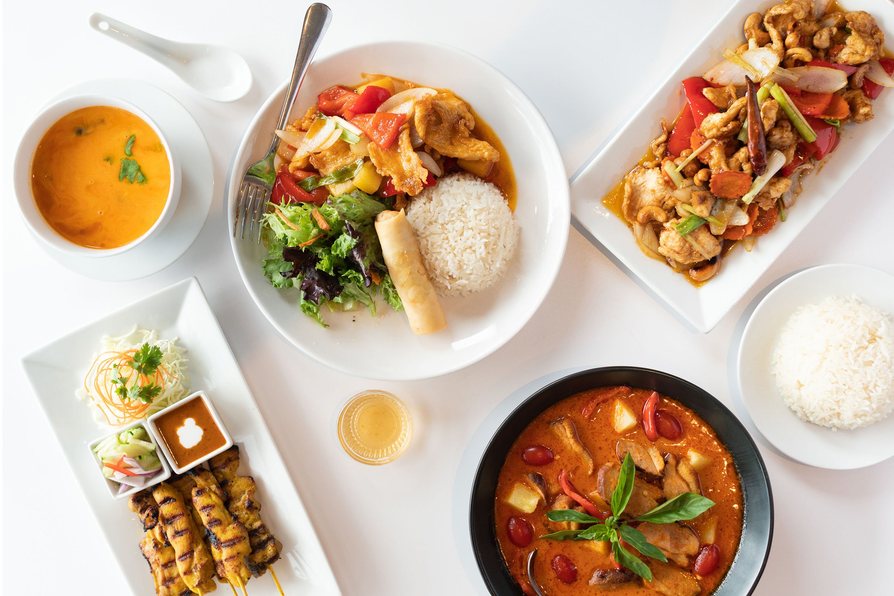 A variety of dishes from Rice Time Fine Cuisine in Bozeman, MT