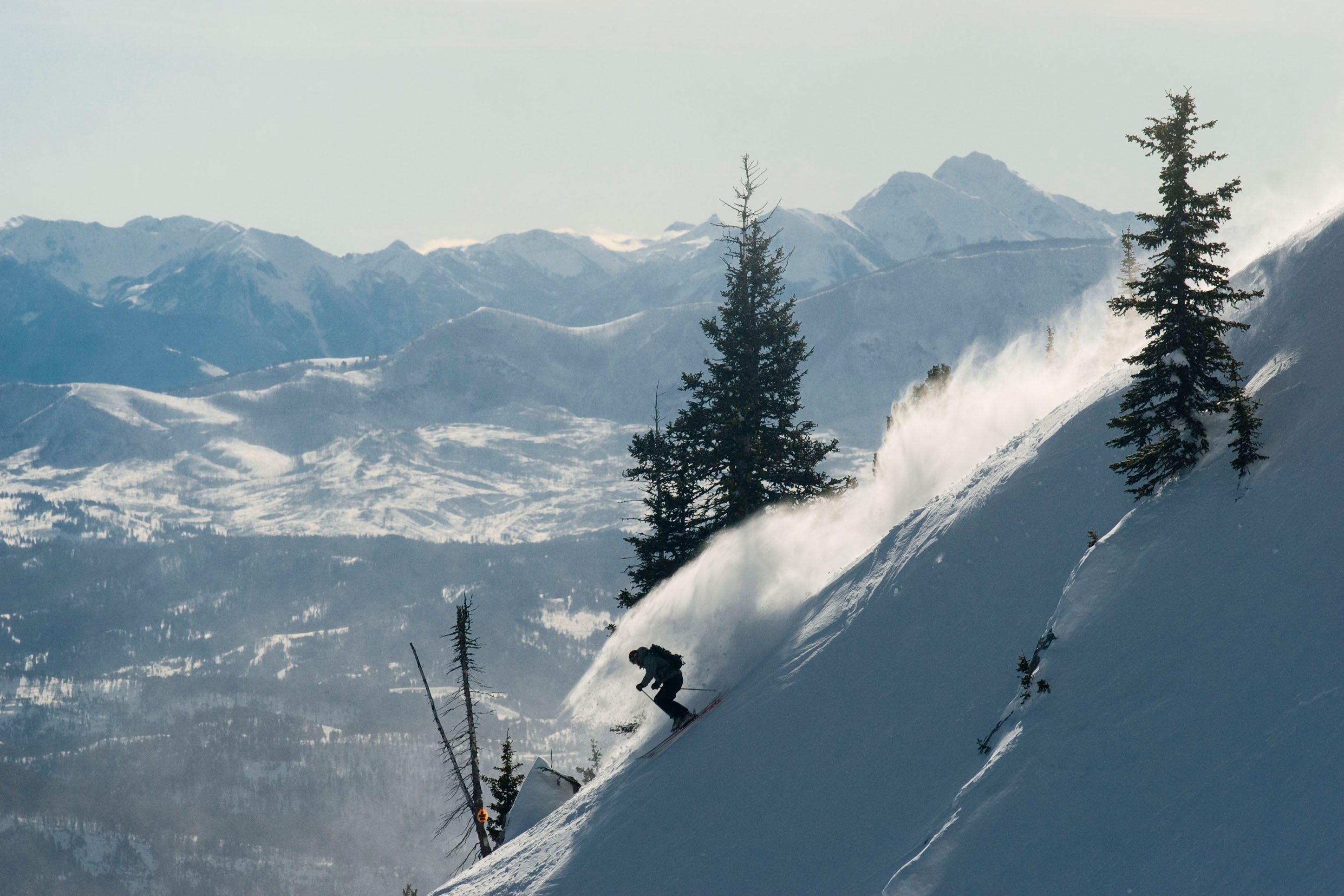 Skier at Bridger Bowl