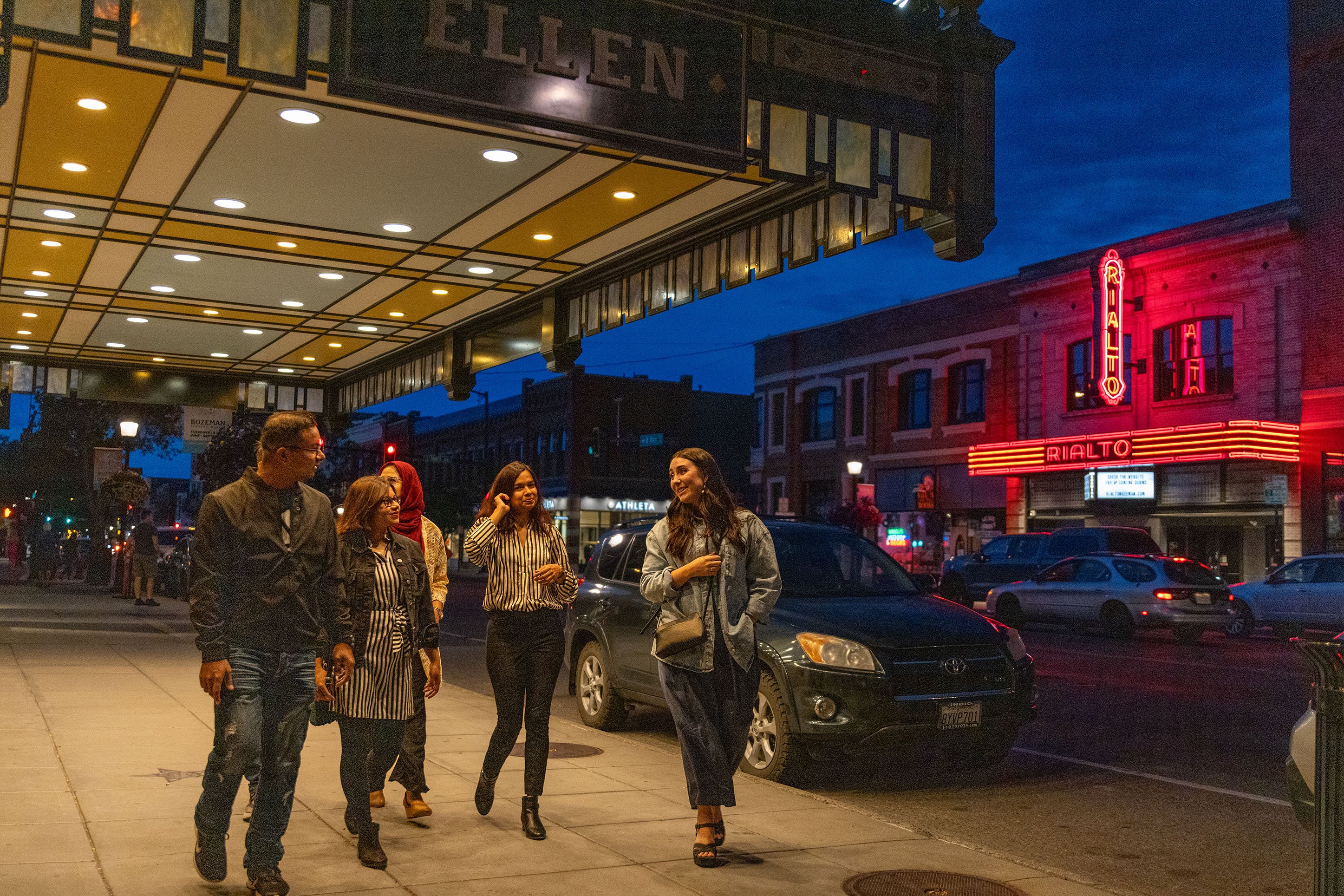 Group of people attending the Ellen Theatre