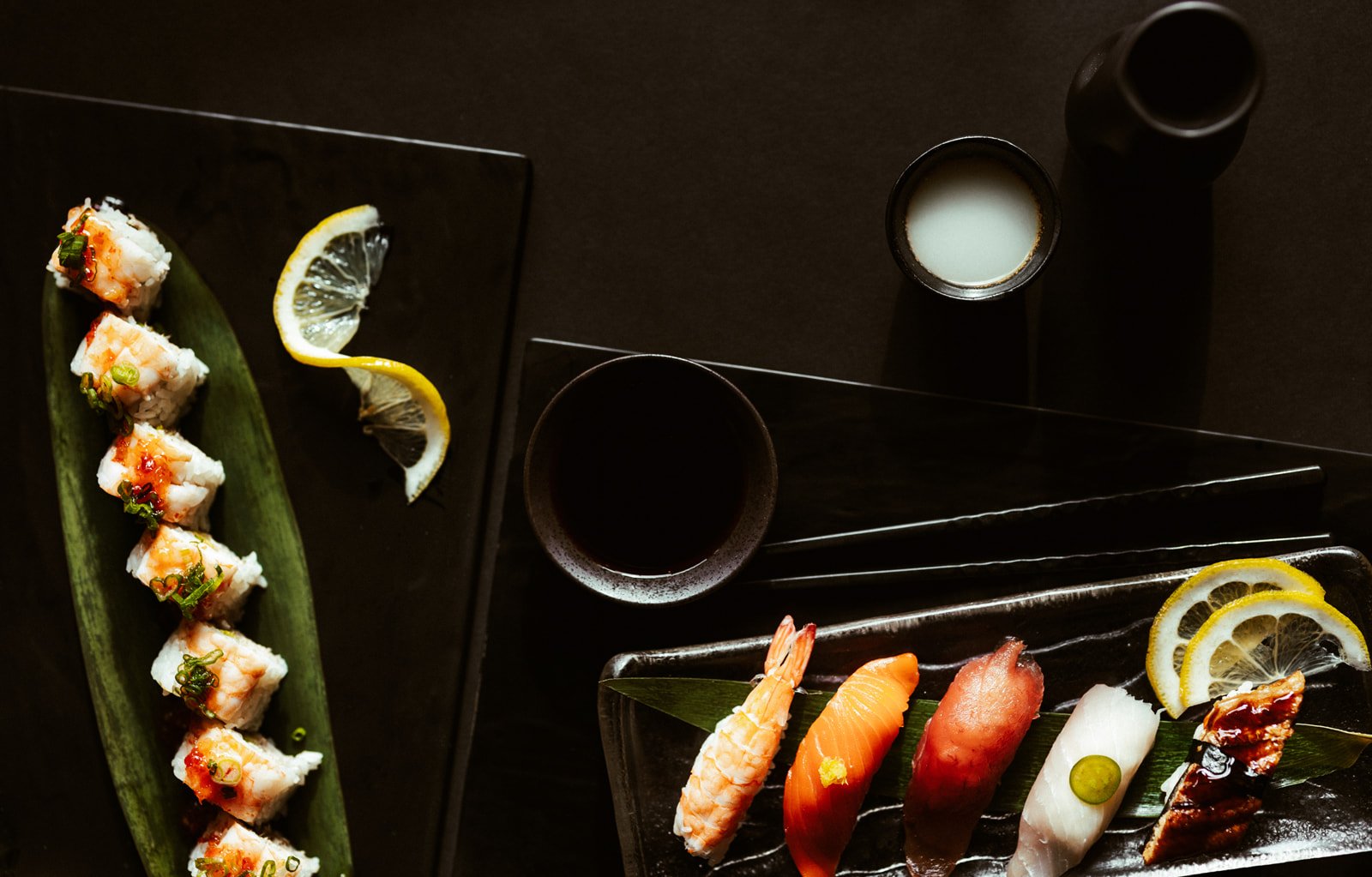 plates of sushi from Hooked in Bozeman