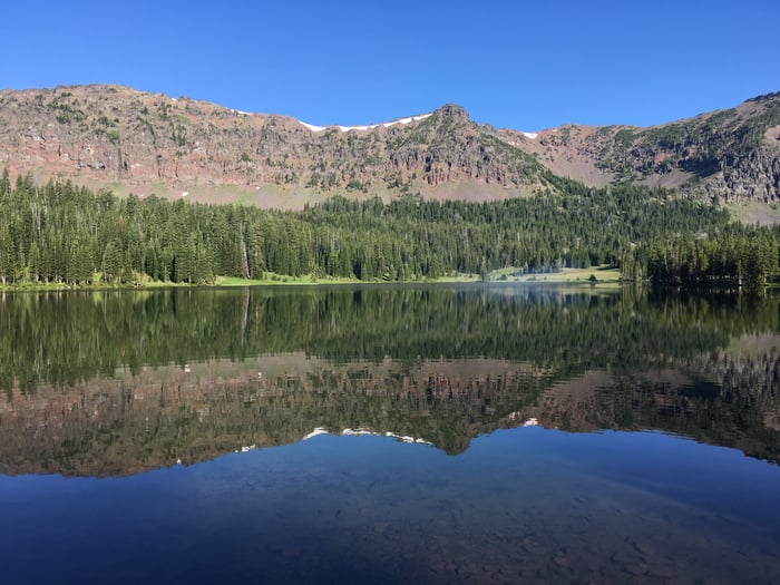 Emerald Lake in Hyalite Canyon near Bozeman, Montana