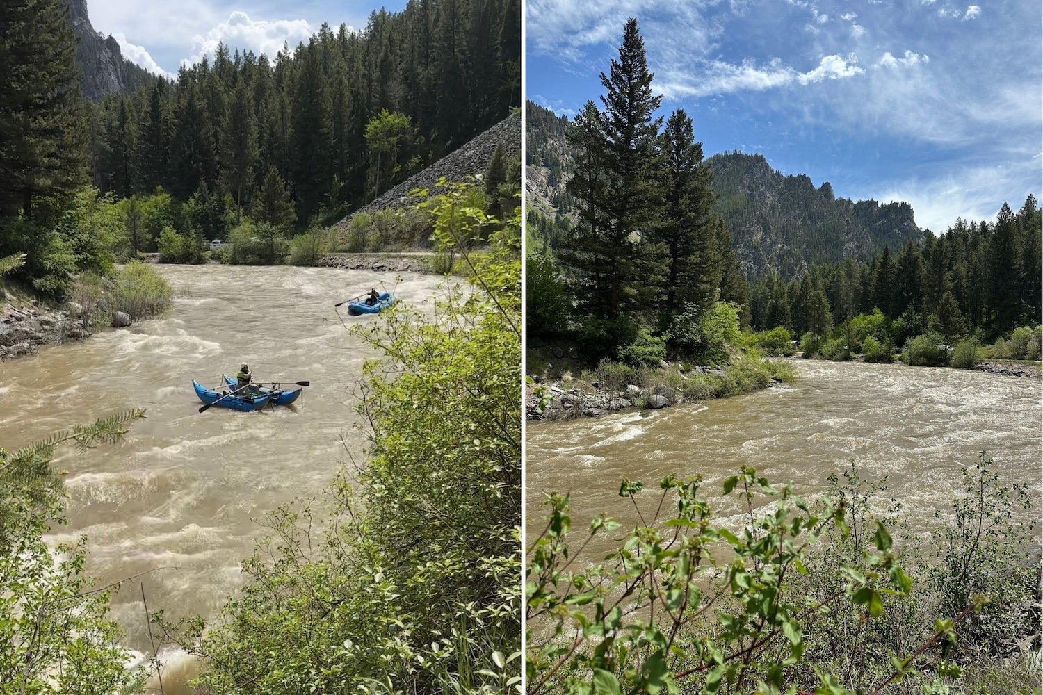 Kayaking on the Gallatin River in Bozeman, Montana