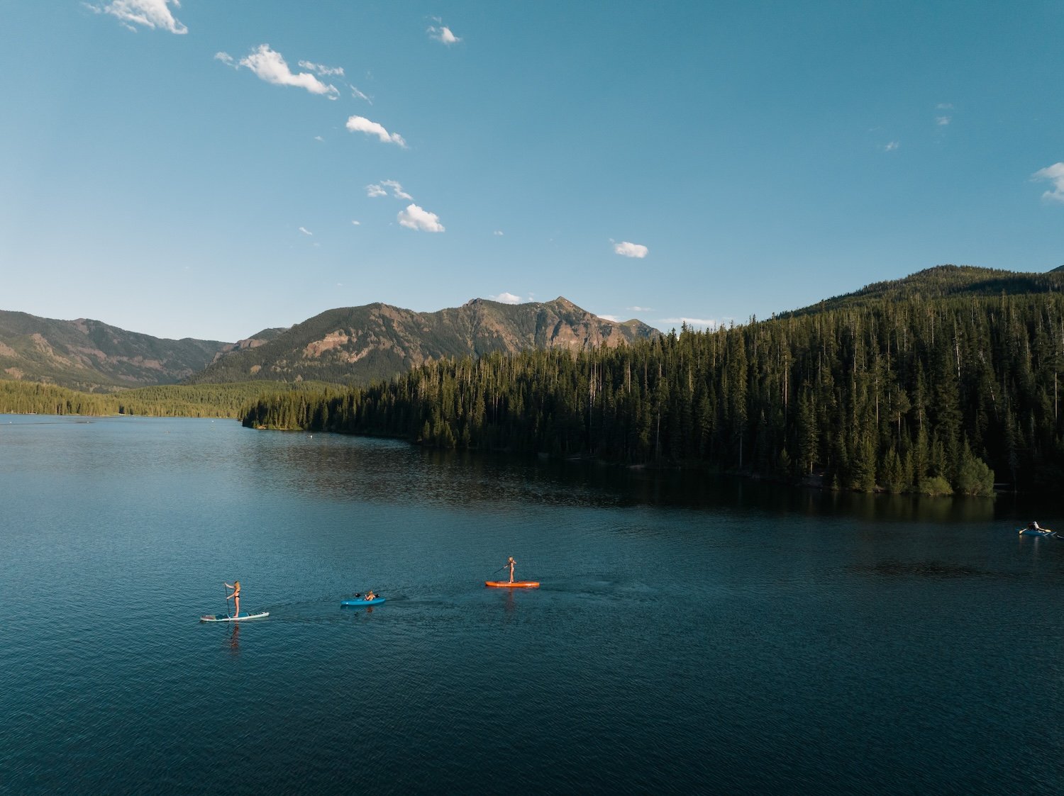 Kayaking on Hyalite Reservoir in Bozeman