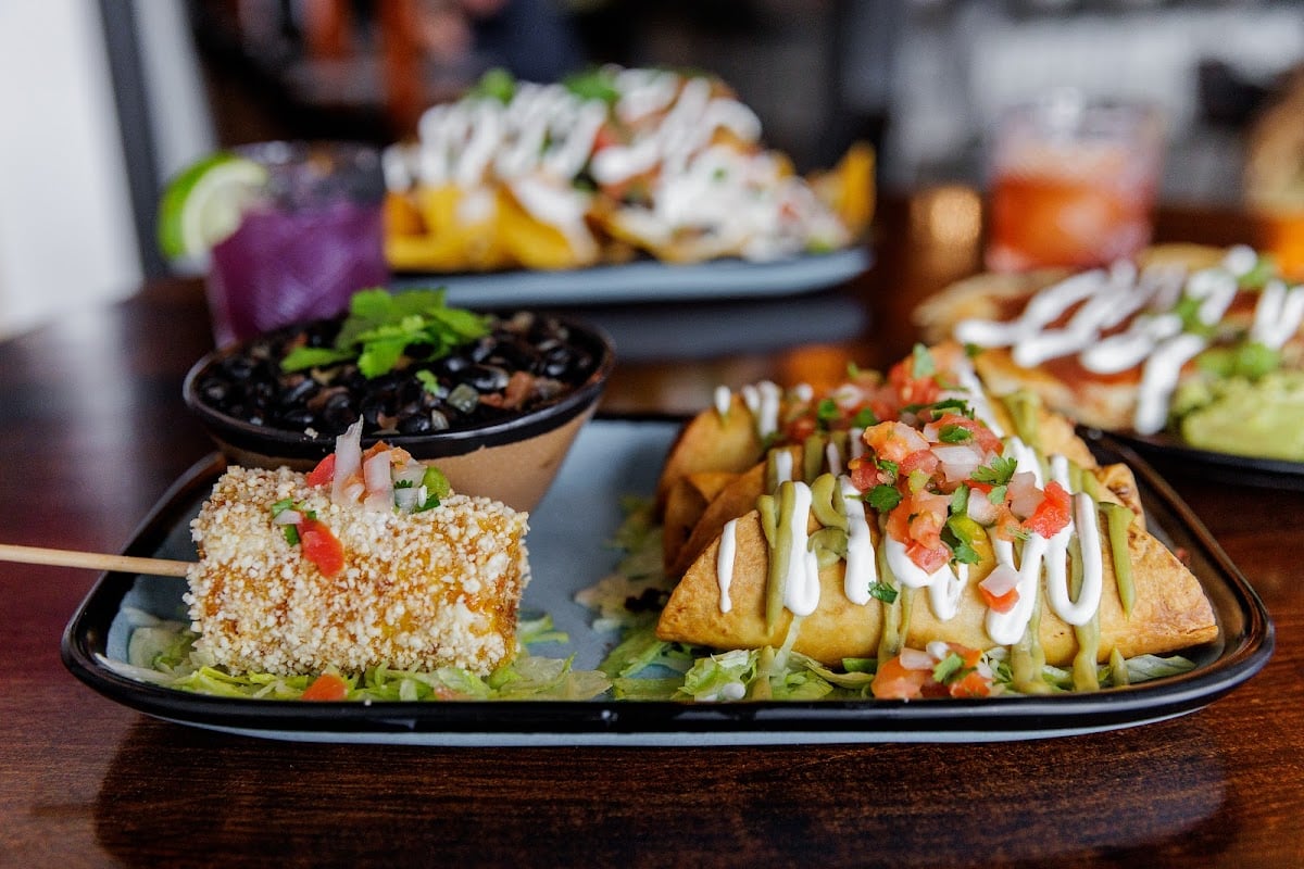 Plate of food from Tres Toros in Bozeman