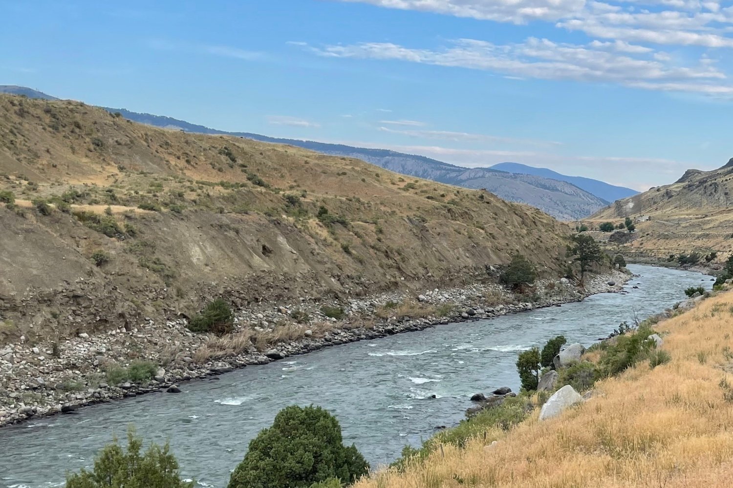 Yellowstone River in Gardiner, Montana Near Bozeman