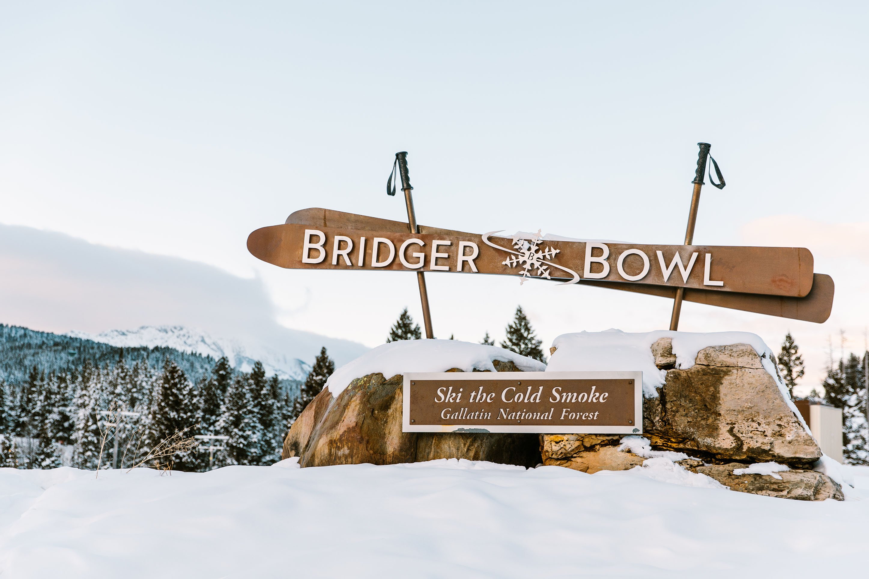Photo of Bridger Bowl sign