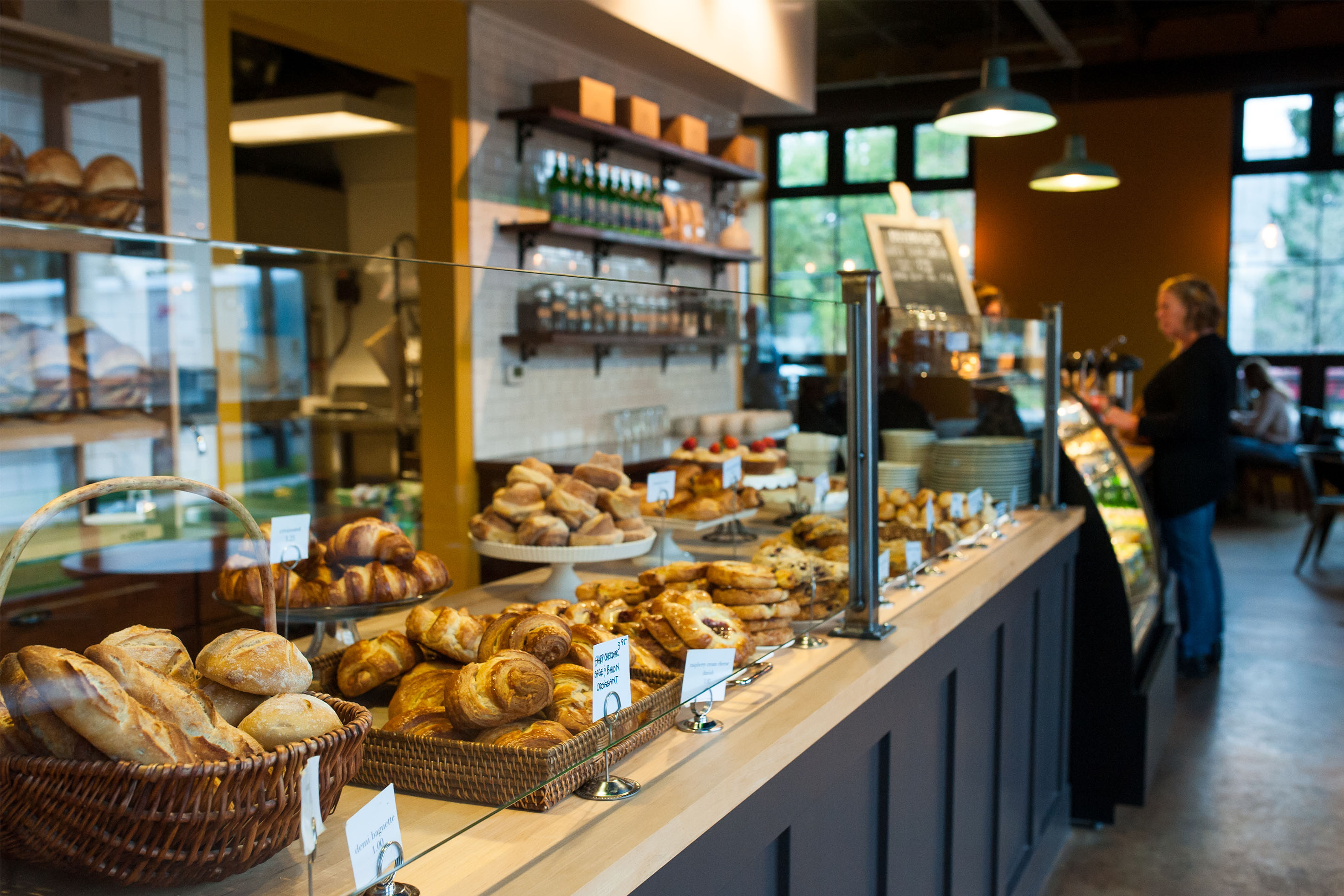 Pastry case at Wild Crumb bakery