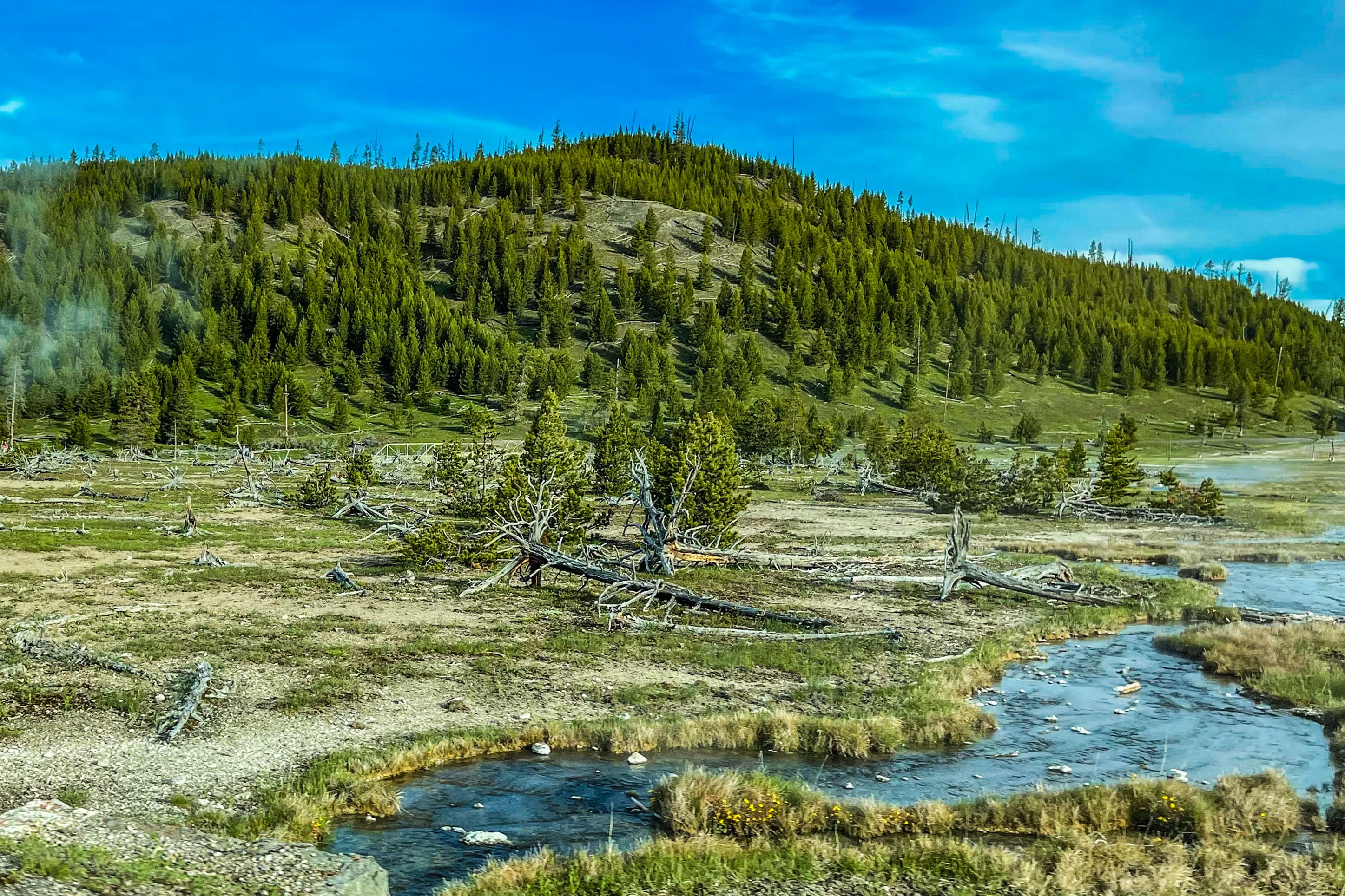 Photo of damage following the 2022 Yellowstone floods