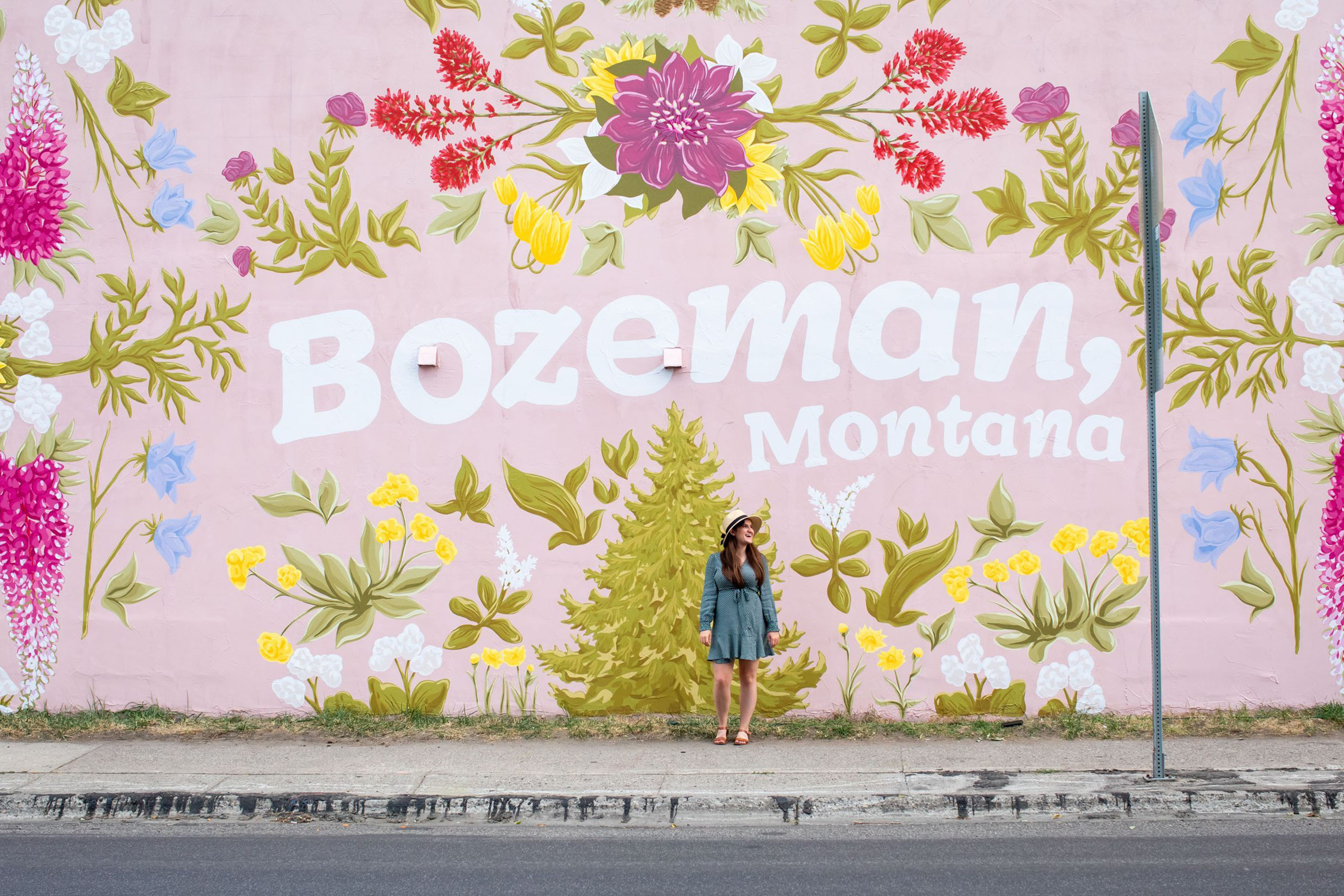 Mural on RSVP motel, Bozeman