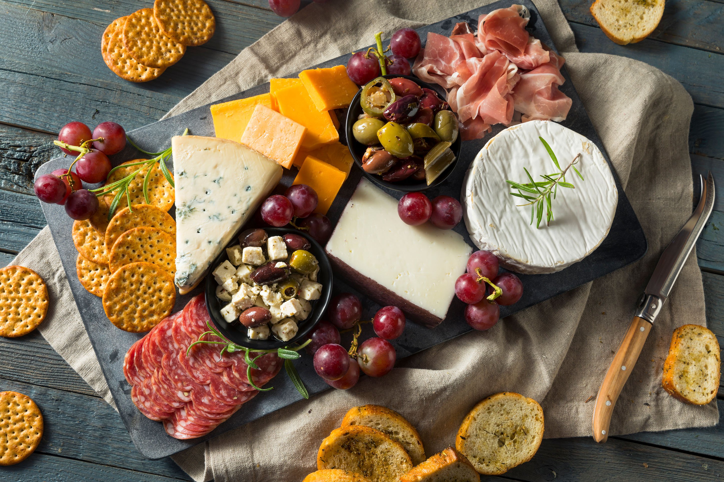 photo of a charcuterie board