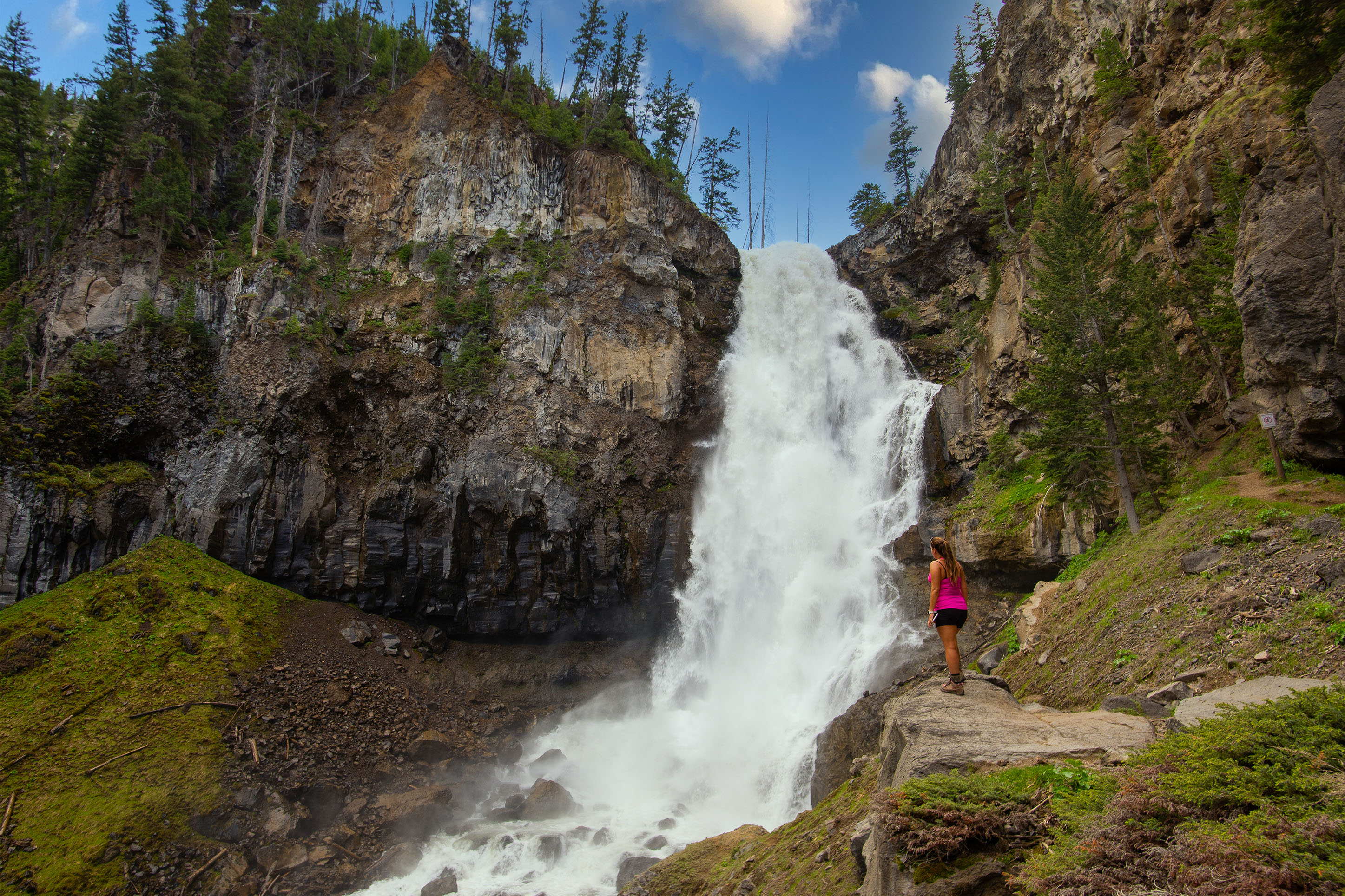 Waterfall in Yellowstone National Park