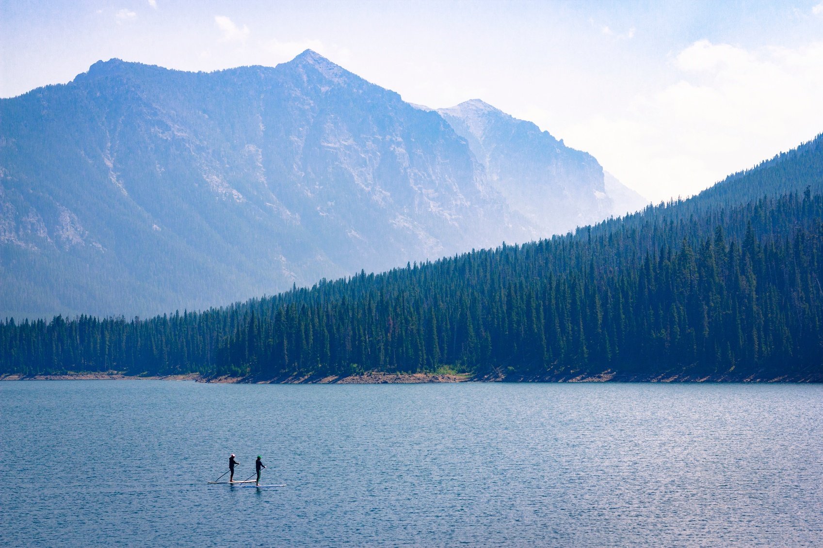 Hyalite reservoir in bozeman montana