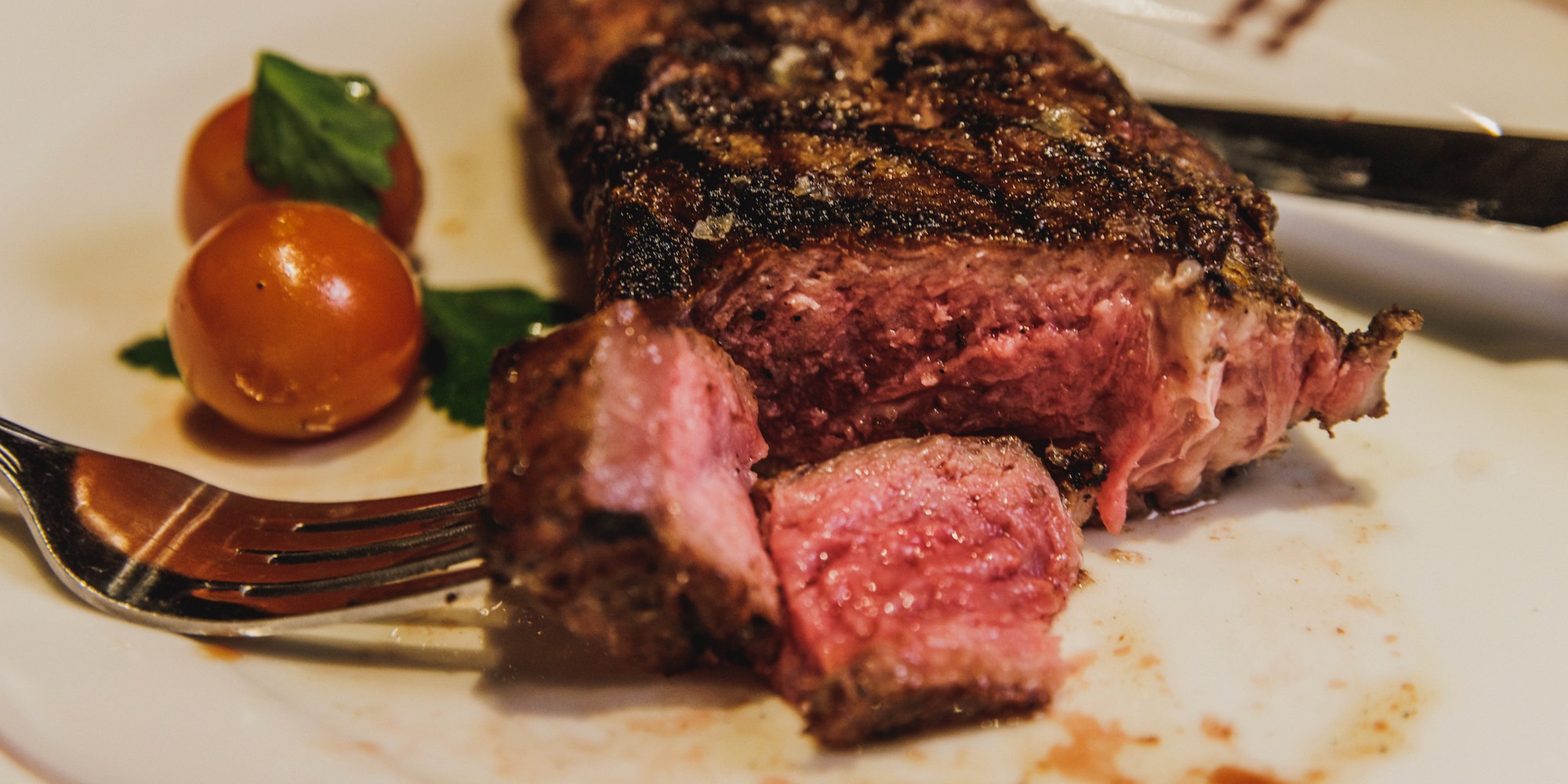 Steak at J.W. Heist Steakhouse.