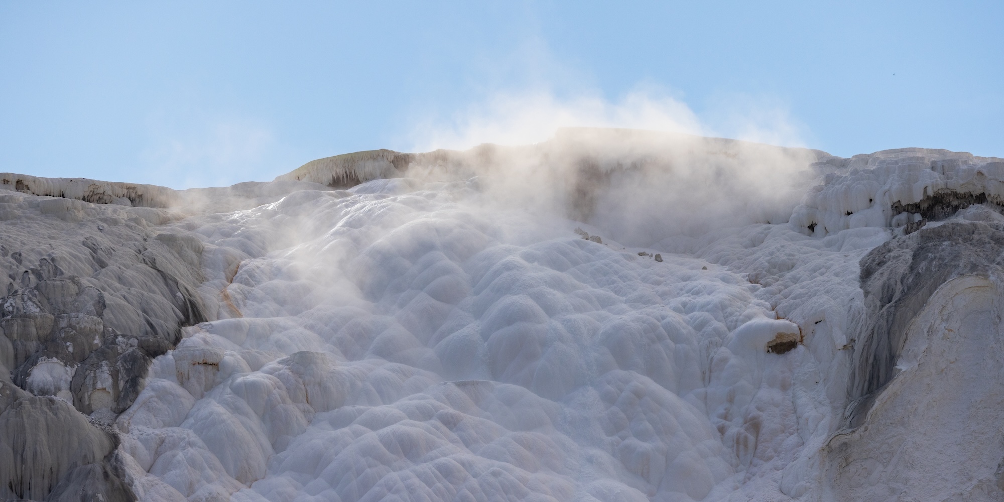 Mammoth Hot Springs in Yellowstone.